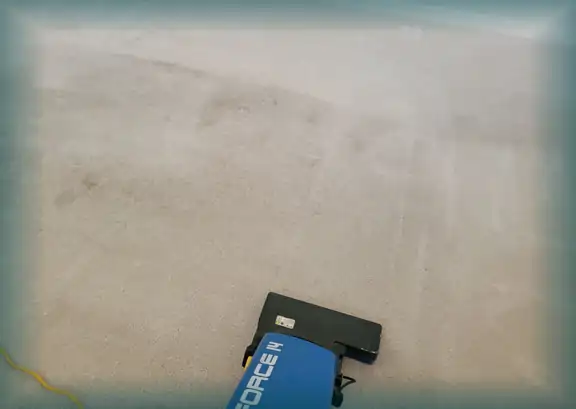 Pre-vacuuming the carpet before cleaning